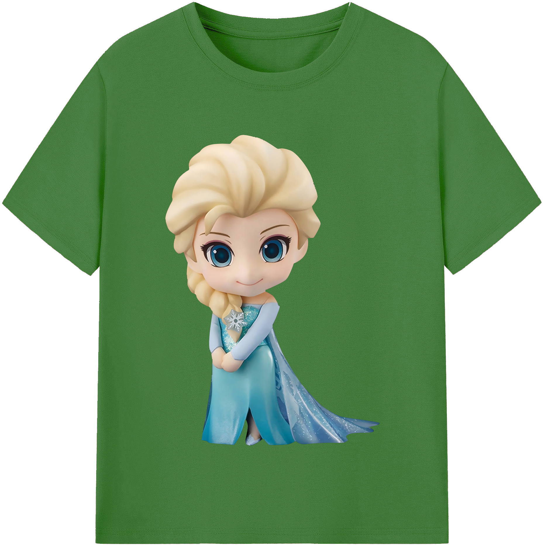 （画像用） アナと雪の女王 アンナ エルサ Frozen Anna Elsa レディースカジュアルプリントTシャツ（綿100％）
